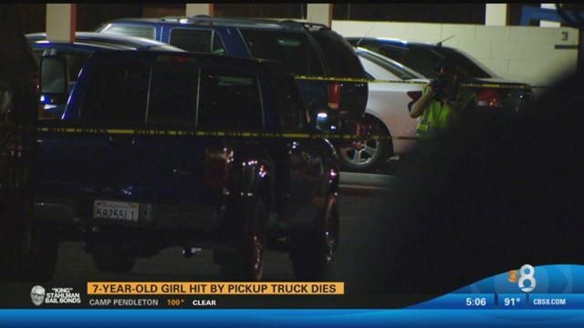 7-year-old girl dies after being struck by pickup truck | cbs8.com