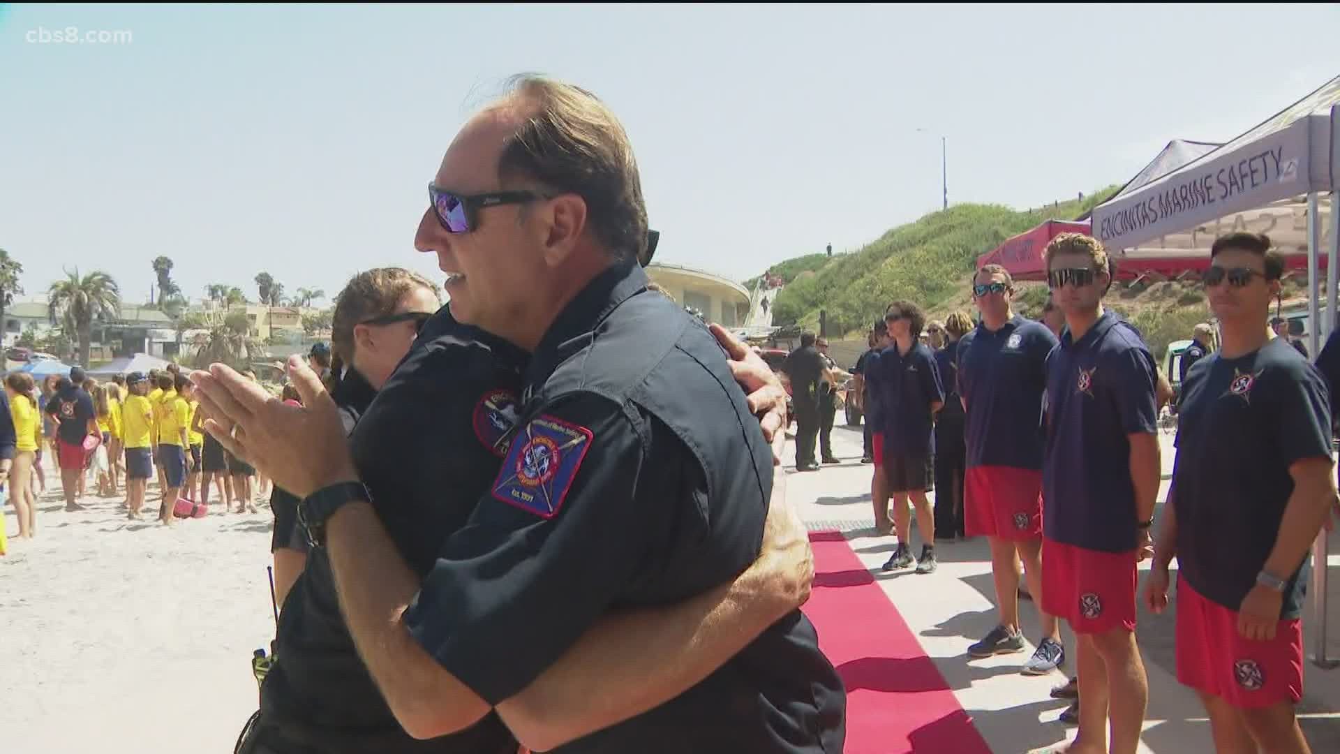 It was a happy, yet emotional day, and during the heartfelt ceremony, Larry’s friends and colleagues shared their thoughts about this lifeguard legend.