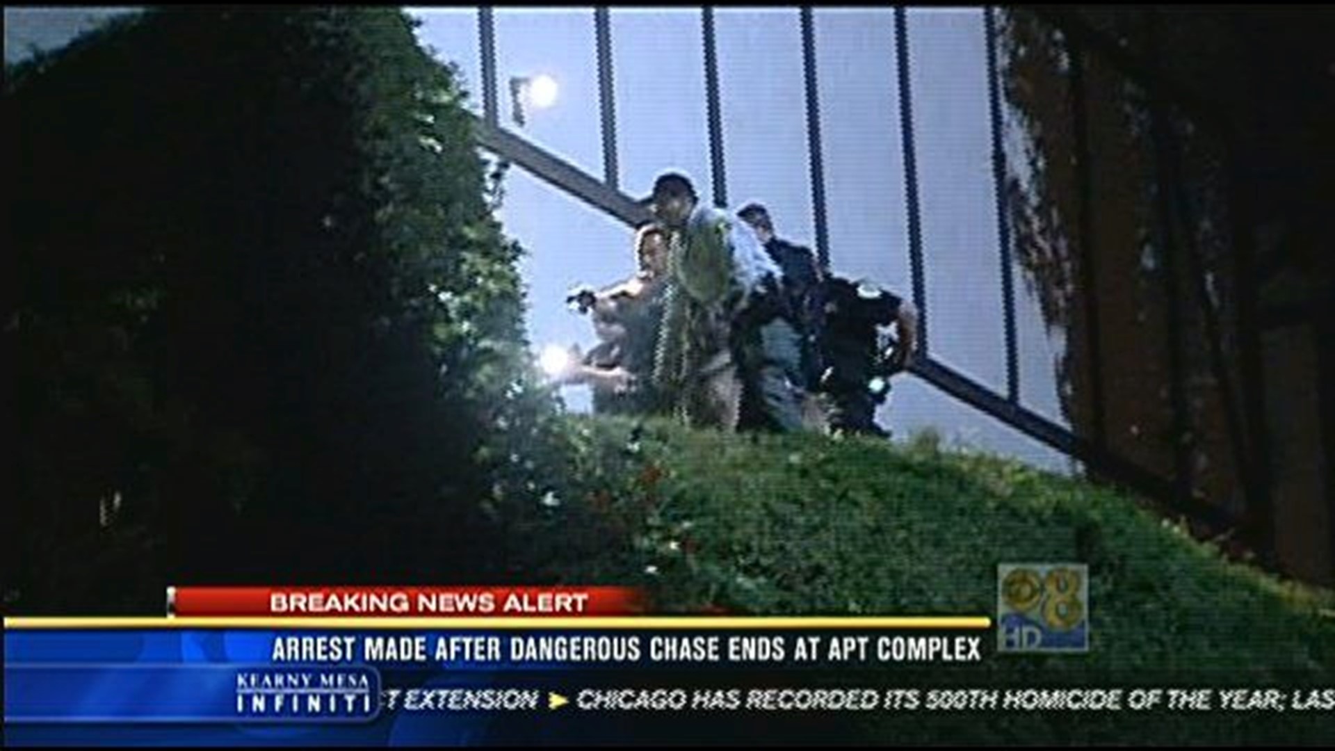 Arrest made after dangerous chase ends at apt complex | cbs8.com