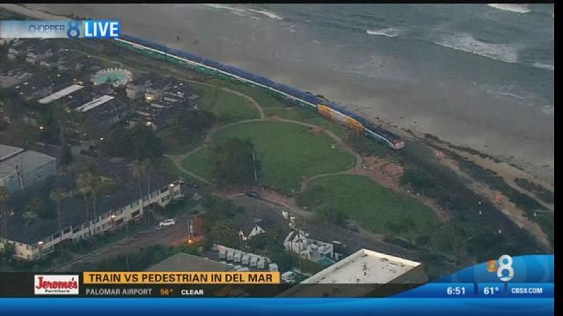 Coaster service delayed after fatal accident | cbs8.com