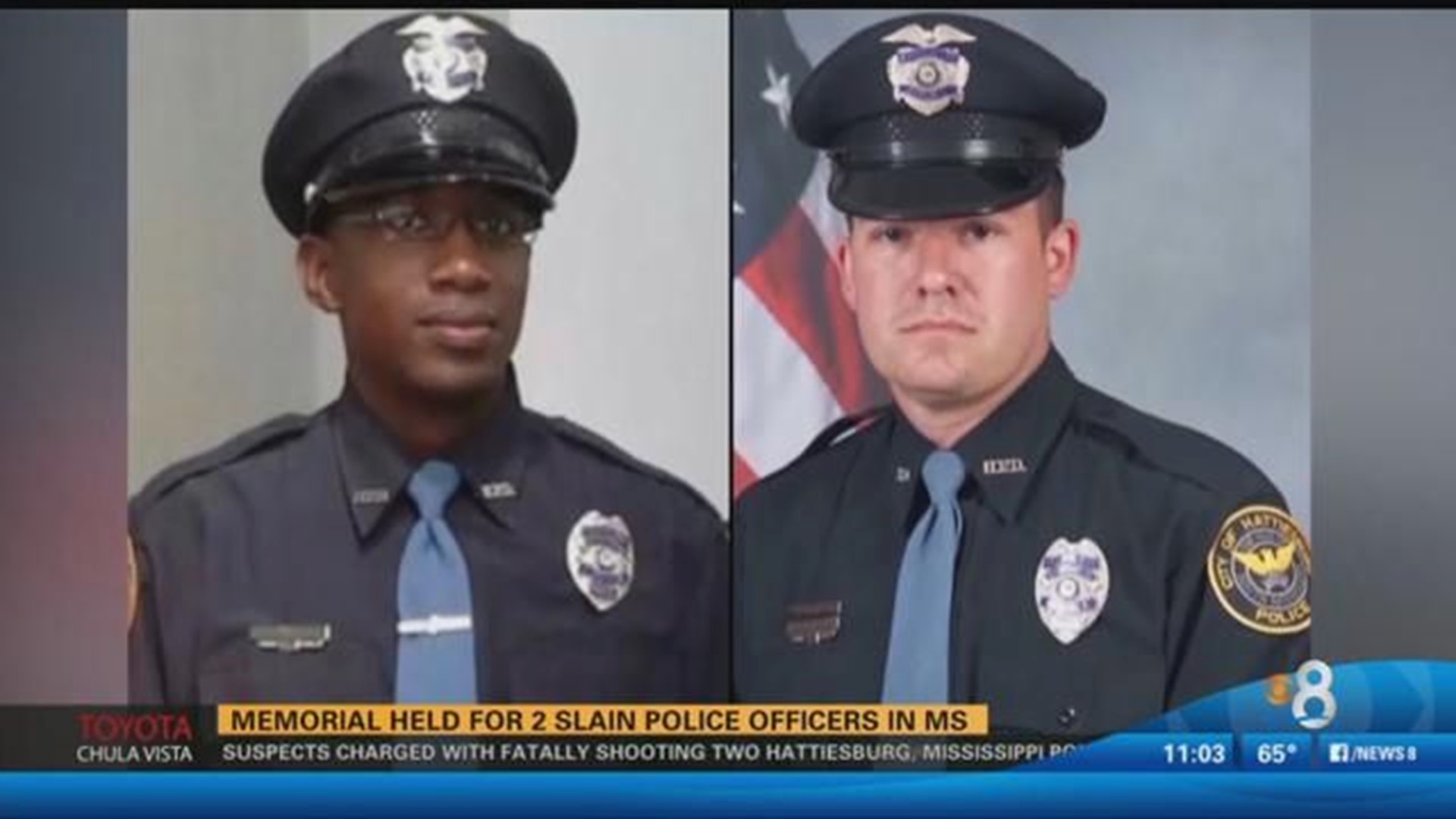Mississippi city mourns 2 officers slain in weekend shooting | cbs8.com