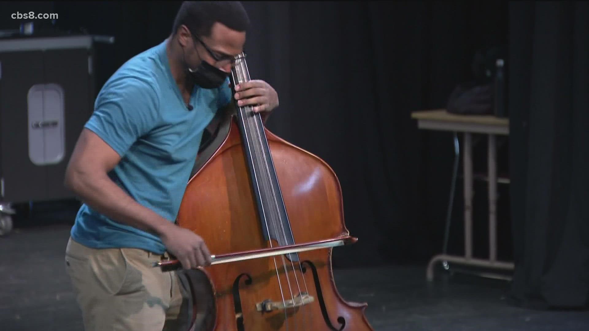 Double Bass virtuoso thought he could only play football or become a rapper until he found music.