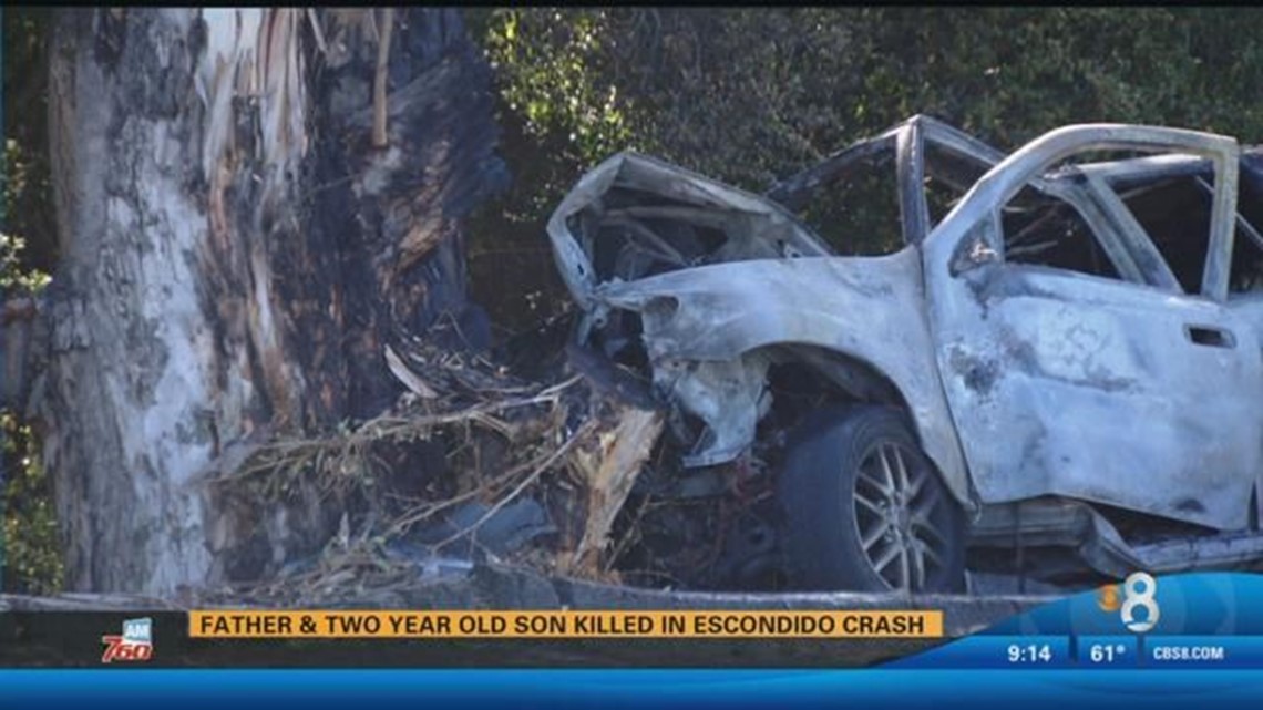 Man and toddler killed in fiery crash near Escondido identified | cbs8.com