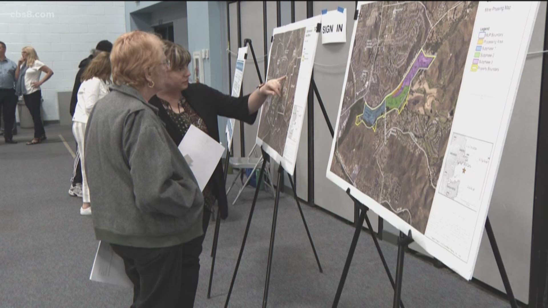 Residents in Rancho San Diego are teed off over a plan to turn a golf course into a sand mine.
