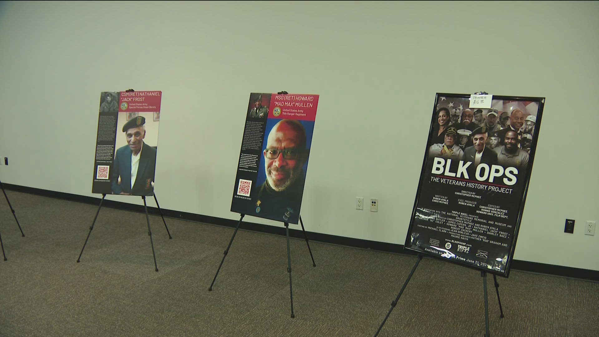 A screening and panel discussion for a documentary series featuring the stories of Black military veterans was held in Rancho Bernardo Wednesday night.