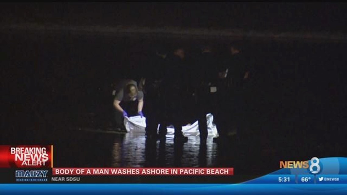 Body of man washes ashore in Pacific Beach