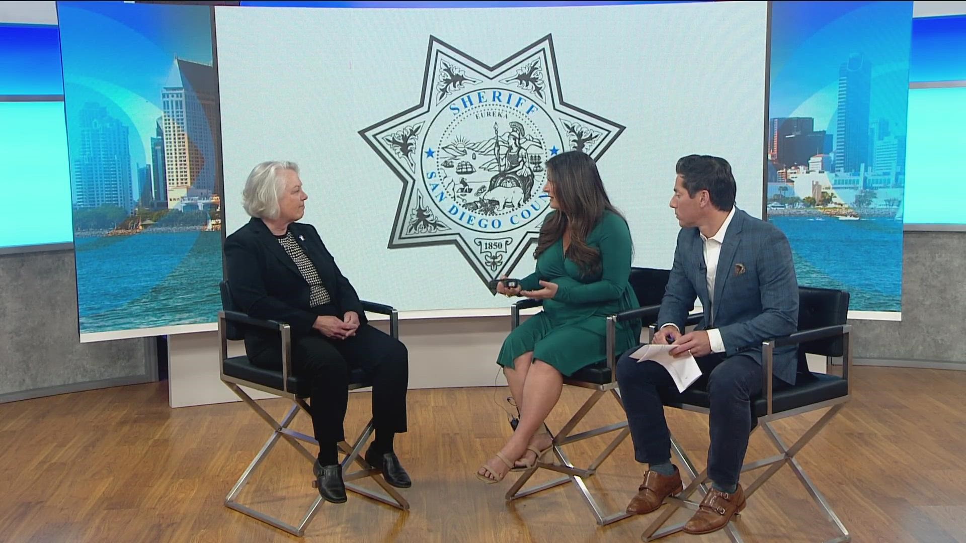 San Diego County's new Sheriff Martinez was sworn in last month. She talks about how things are going in her new role.