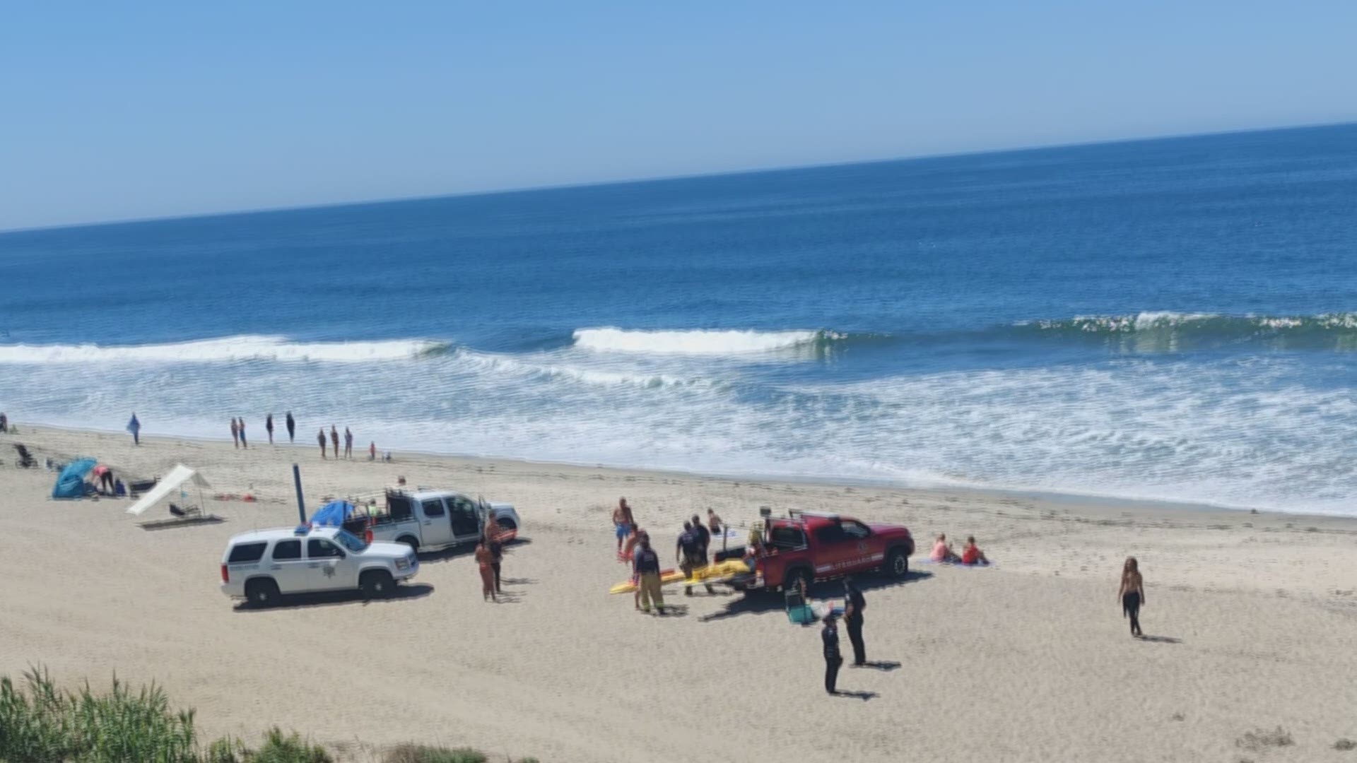 Lifeguards found the body 40 to 50 yards offshore Thursday morning.