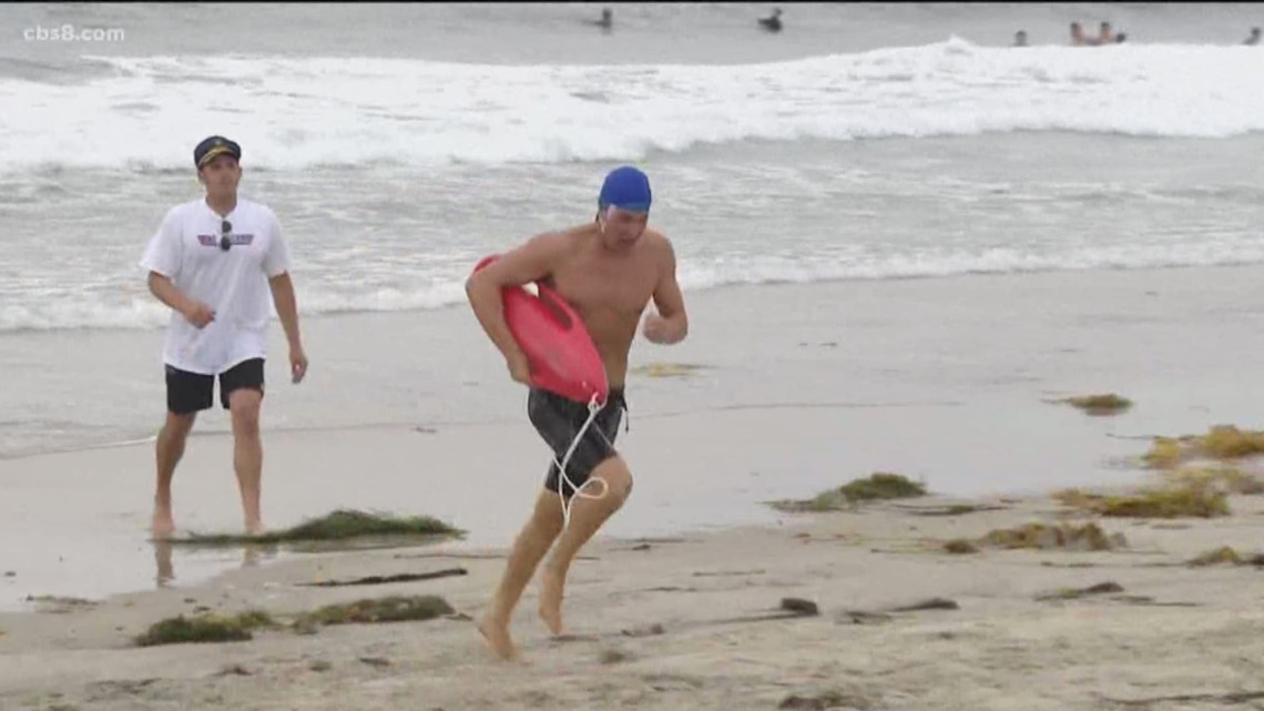 Annual lifeguard relay shows lifesaving skills | cbs8.com