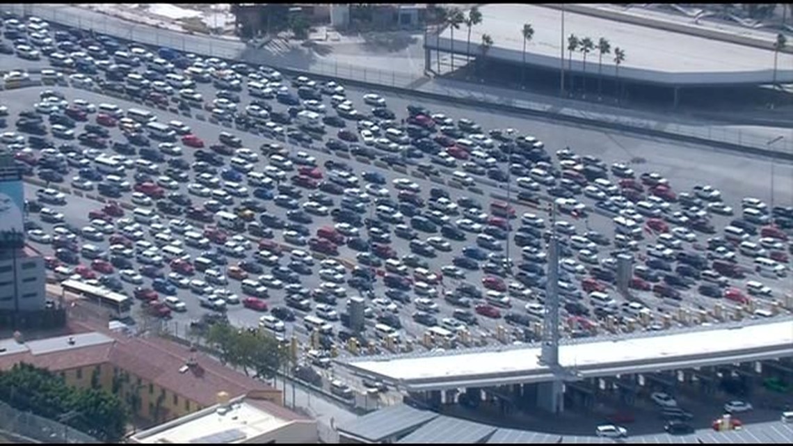 Two additional lanes open on southbound I5 at U.S.Mexico Border
