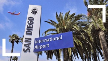 Plane Lands At San Diego International Airport After Suffering