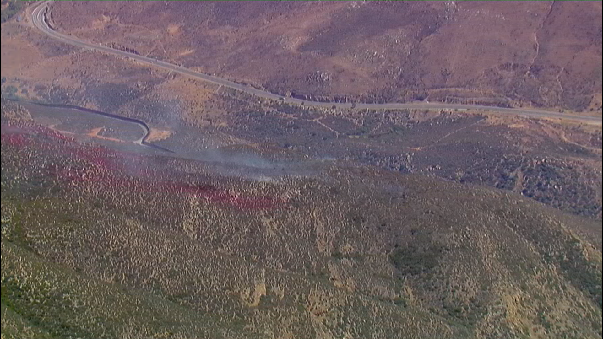 Chopper 8: Cal Fire stops brush fire near the border