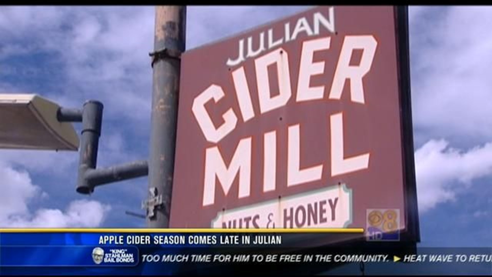 Apple cider season comes late in Julian