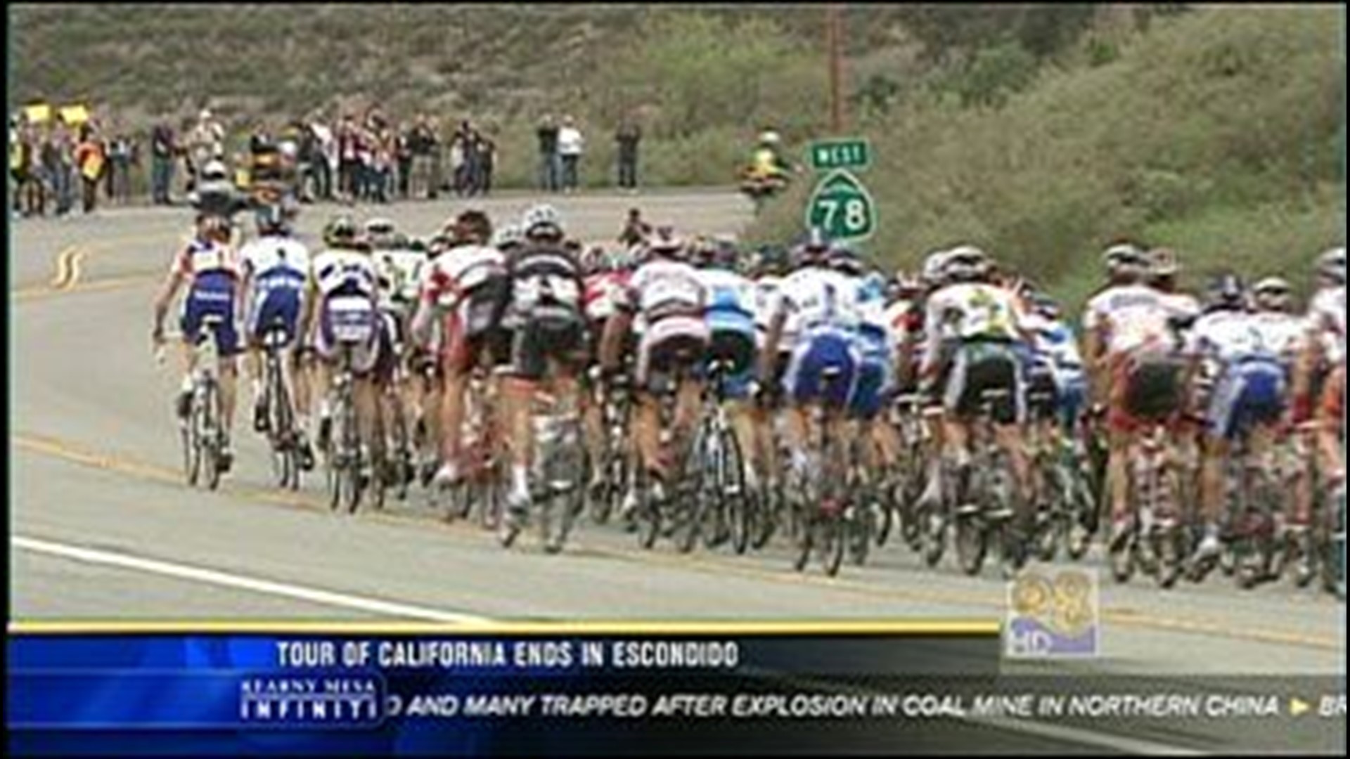 Tour of California Bike Race Ends in Escondido