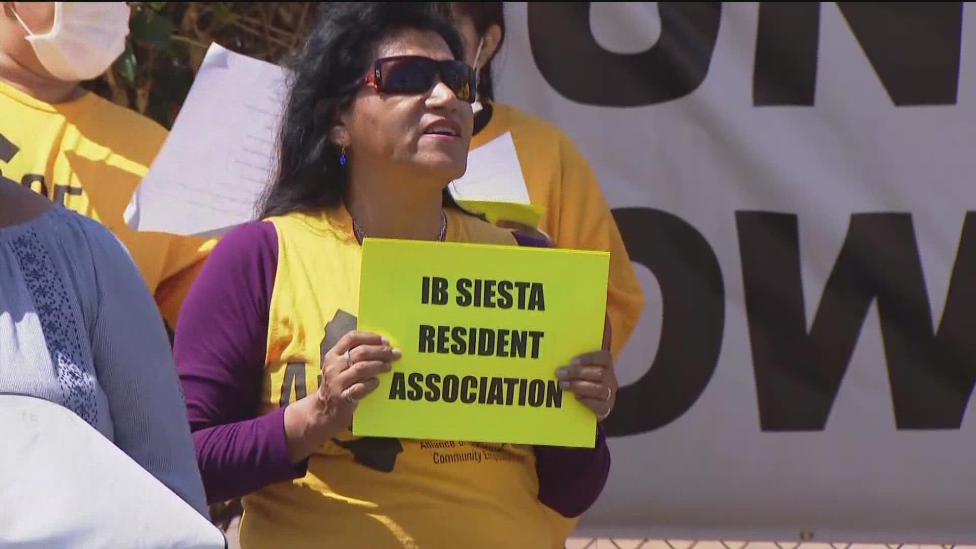 Imperial Beach RV tenants rally for rent control and more protection against unfair evictions