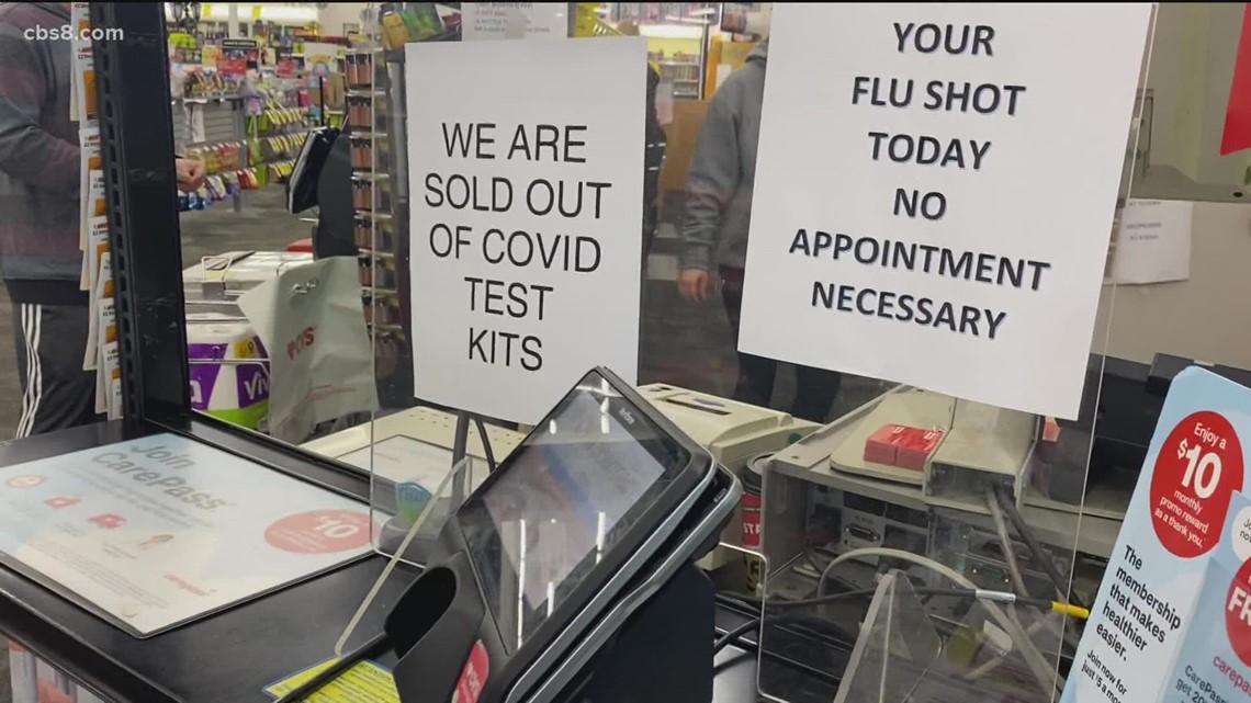 Pharmacies sell out of COVID home rapid tests as holidays near