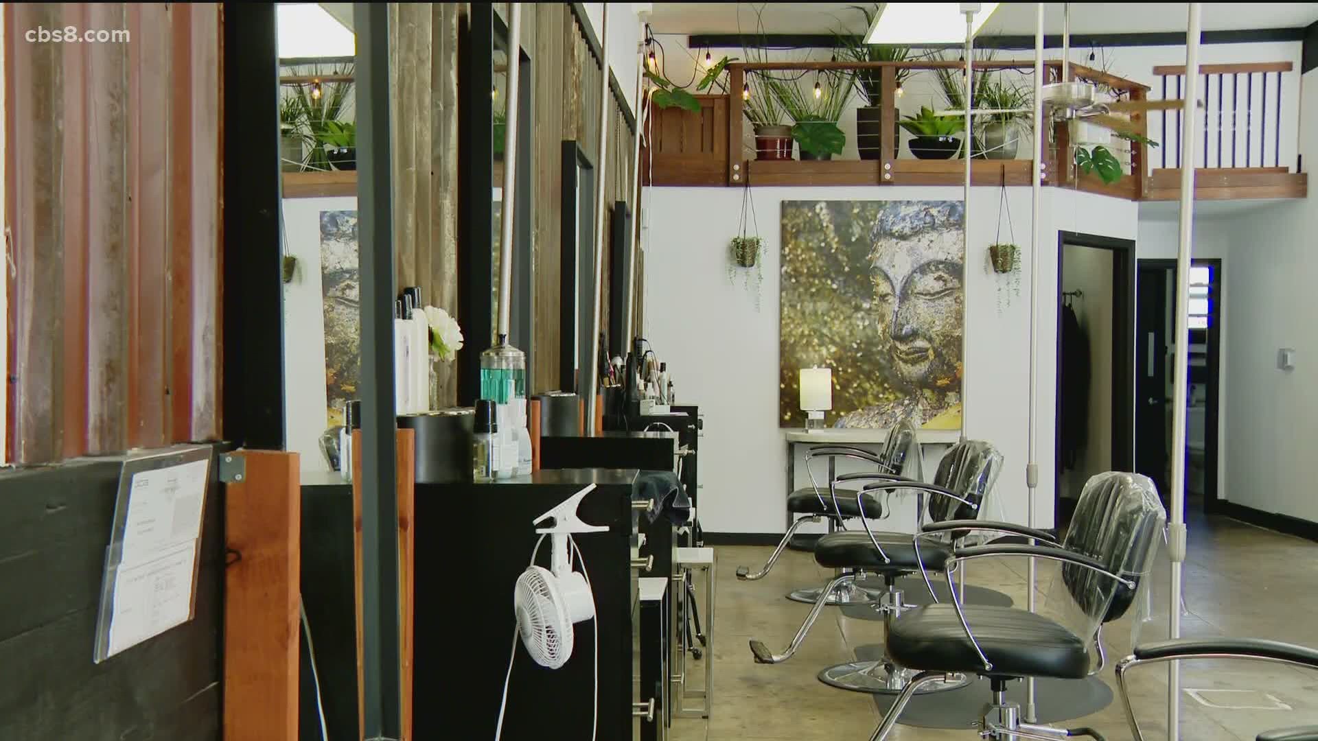 At some salons, there will be no indoor waiting area, and services will be offered by appointment only.