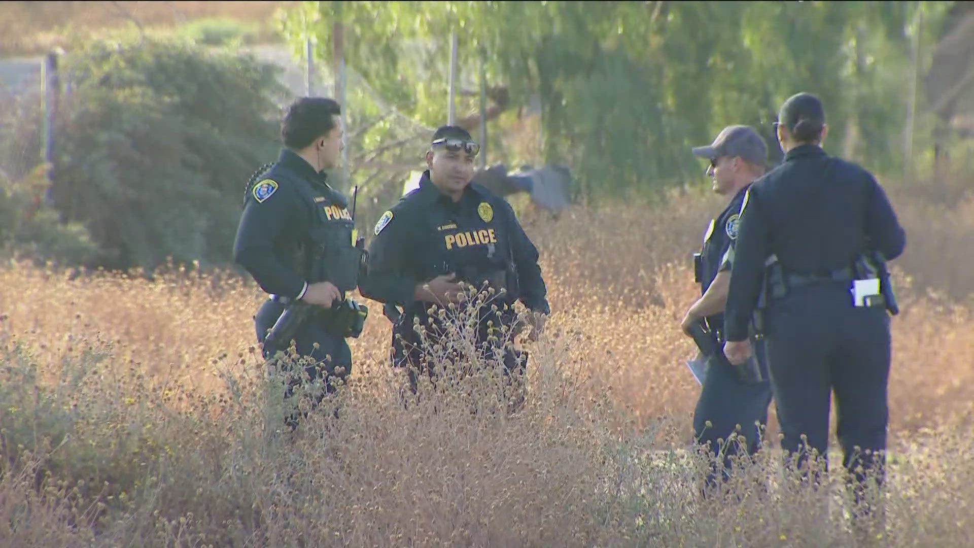 The person was found in a field in San Ysidro. Their identity and the cause of death is unknown at this time. 