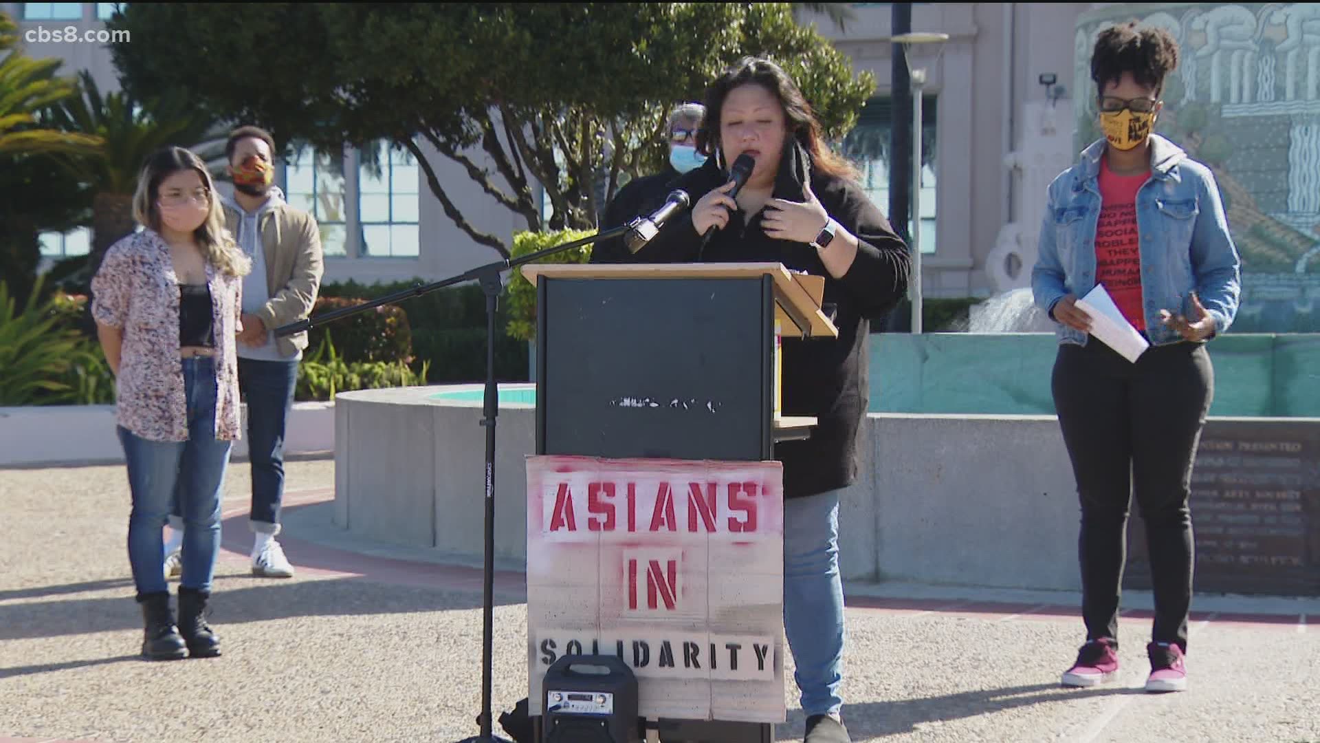 In response to the deadly Georgia shooting, local community activists held a rally downtown to combat anti-Asian violence.