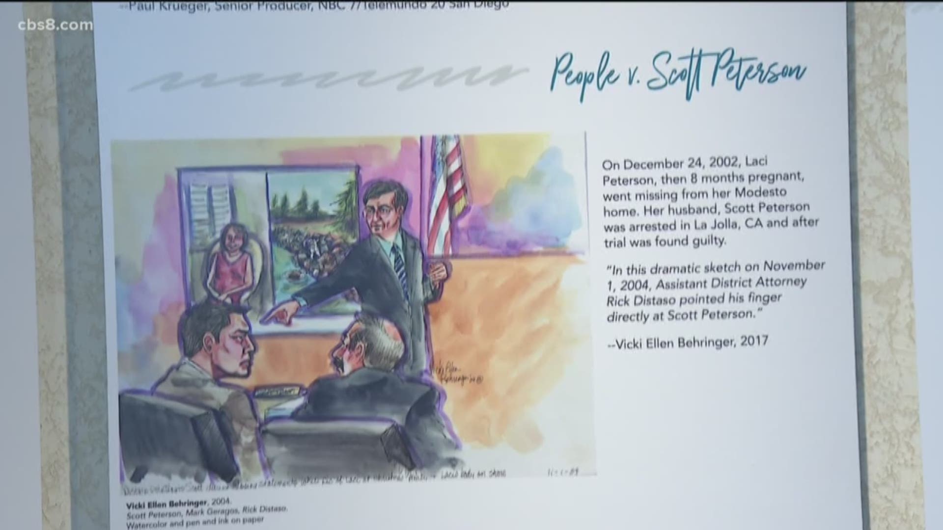 There is a sketchy new art exhibit at the federal courthouse downtown San Diego called, “Portraits of Justice."