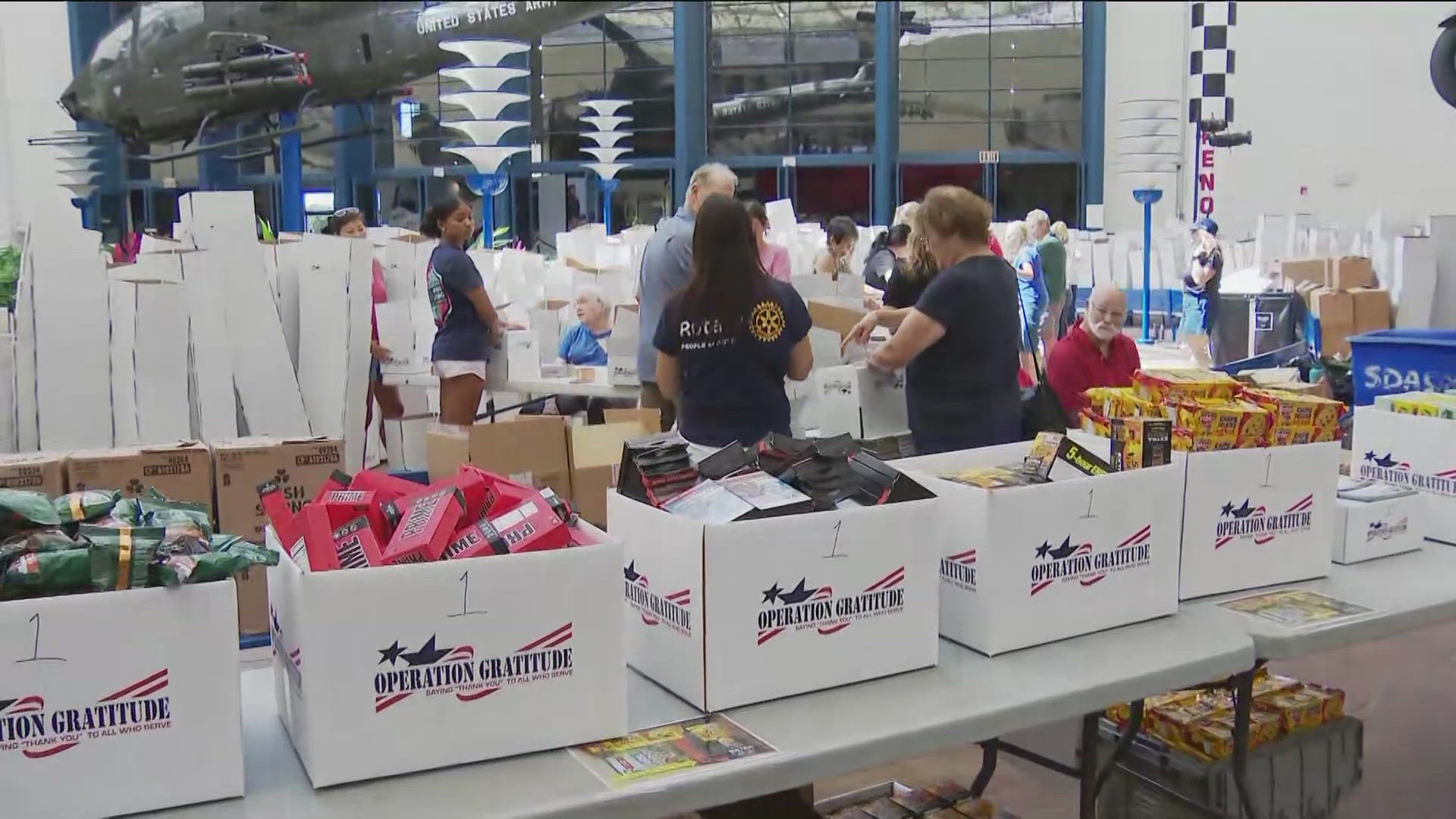 Five thousand care packages are going to be sent to every crew member of the USS George Washington.