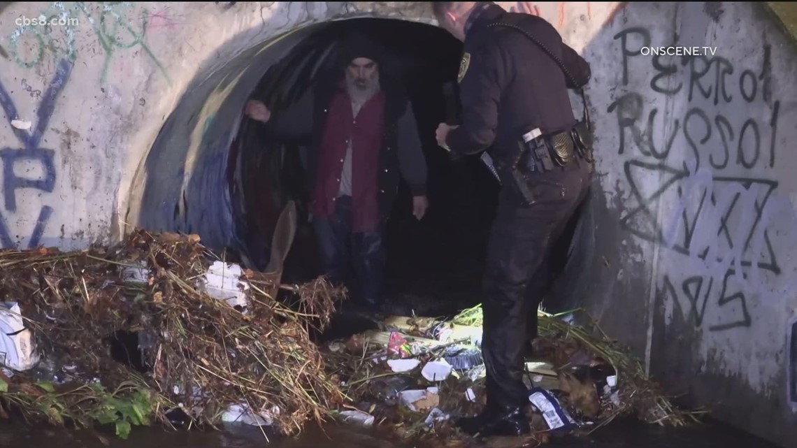2 people rescued from National City storm drain after being trapped by rushing water - Vimarsana News
