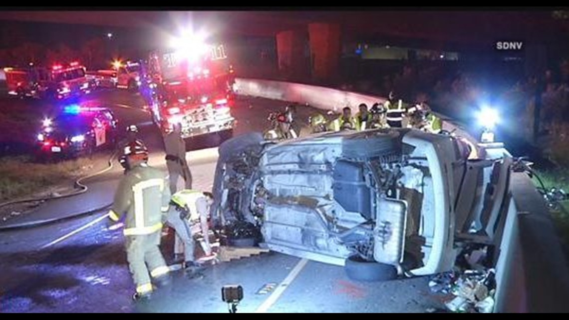 Woman killed in rollover crash in La Mesa | cbs8.com