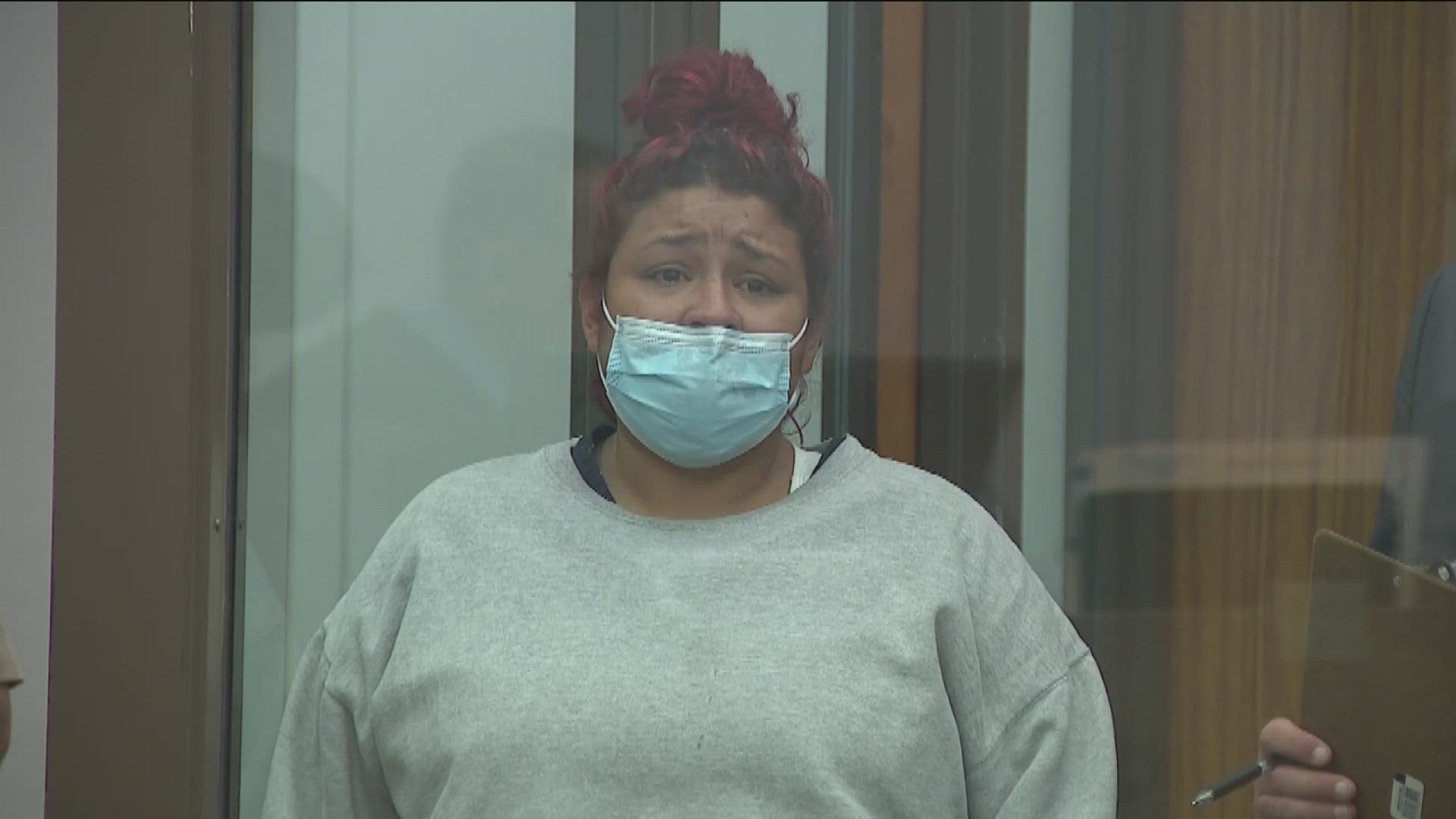 Sandra Ortiz appeared in court for the first time Thursday for felony child endangerment and DUI charges connected to her children's deaths.