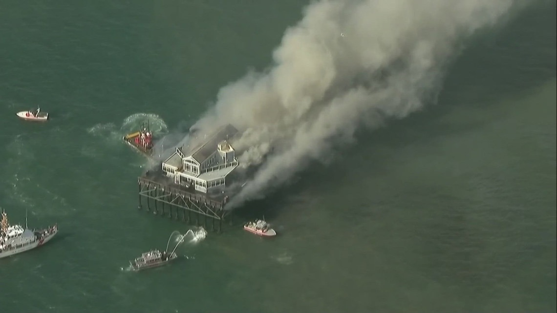 Fire Erupts On Oceanside Pier Creating Massive Smoke Plume | Cbs8.com