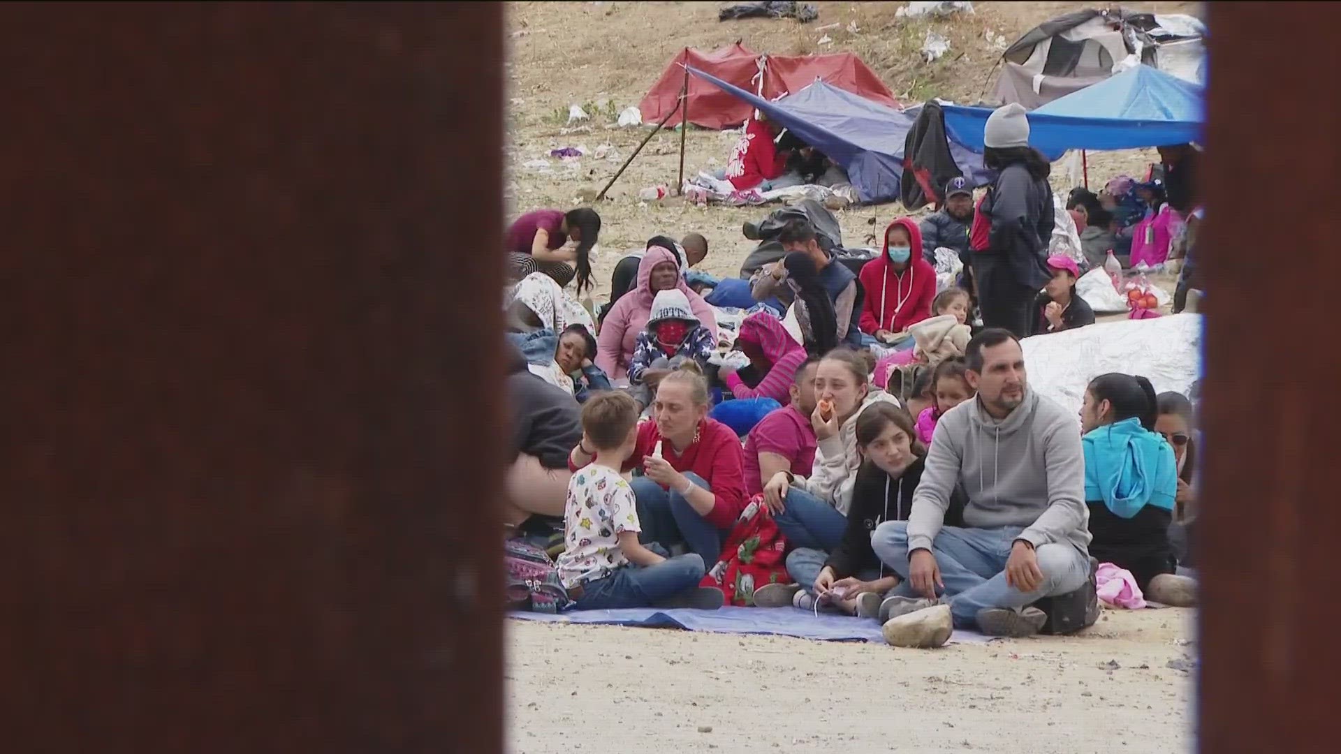 US Customs and Border Protection agents picked up a group of women and children around 9:00 a.m.