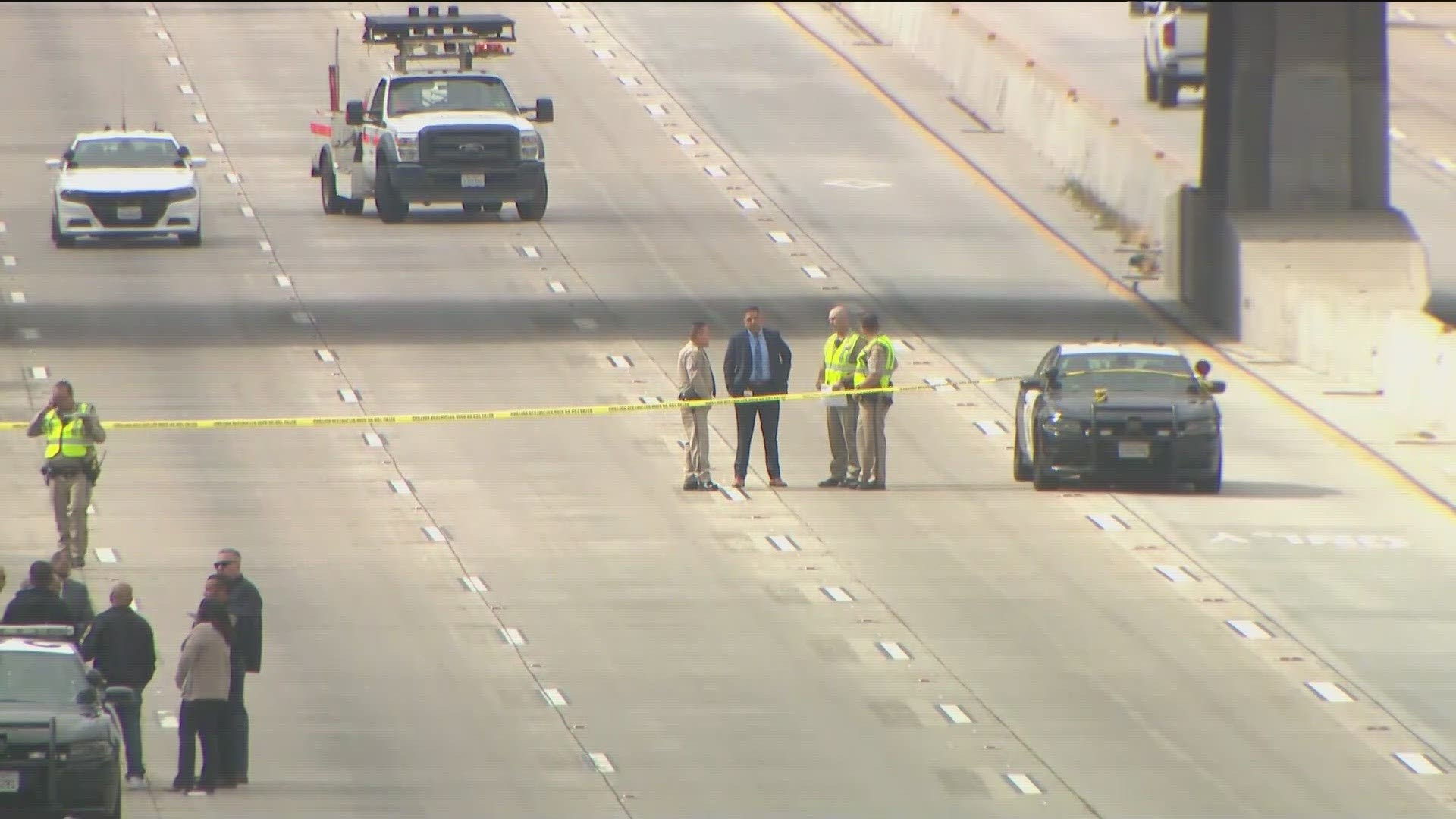 Traffic Impact: CHP-involved shooting prompts the closure of Interstate 805 through Lincoln Park.