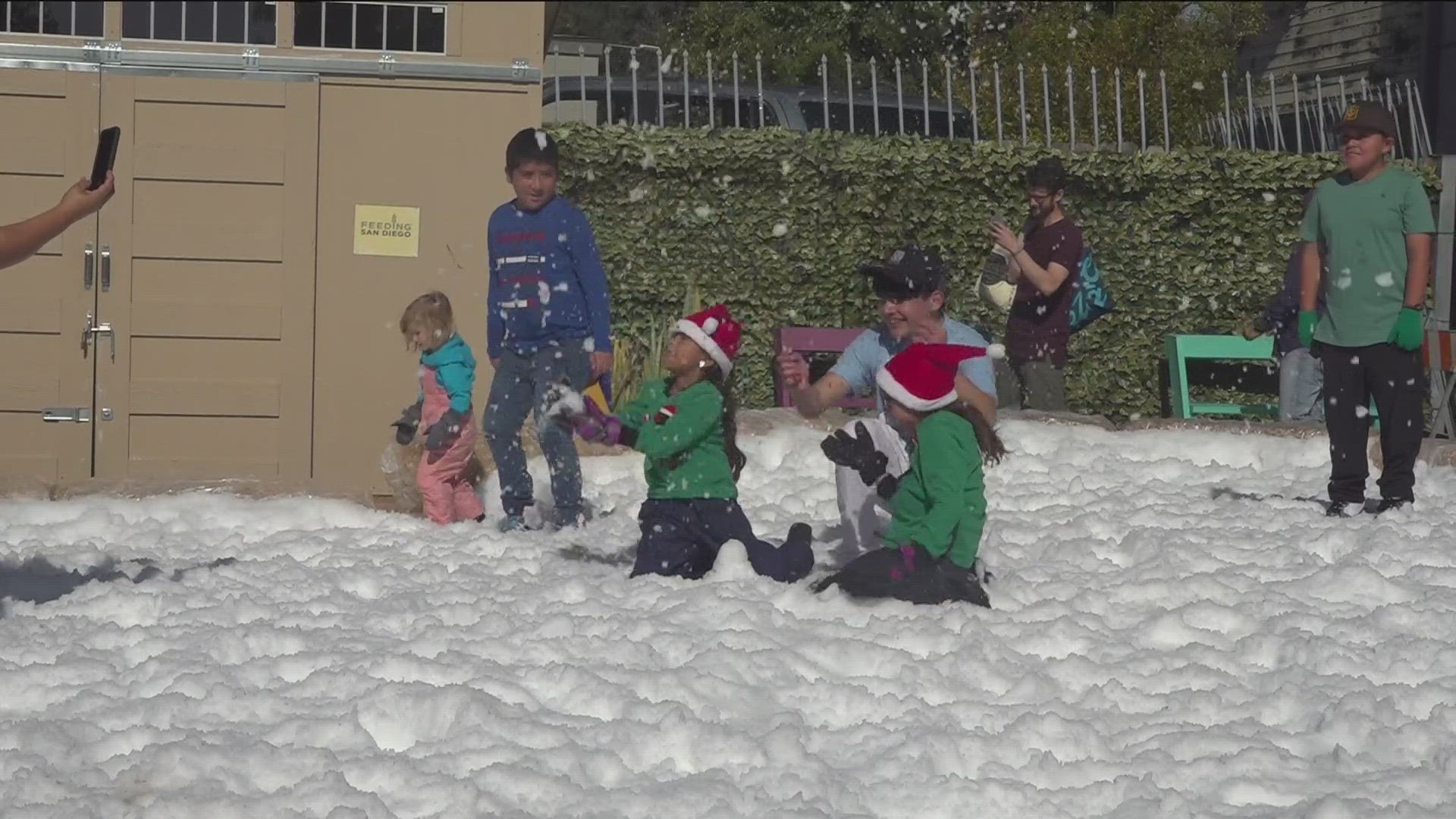 Children from underserved communities in Sherman Heights got a rare opportunity to play in the snow.