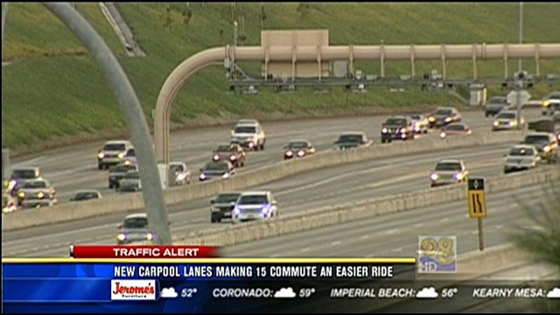 New carpool lanes making I15 commute an easier ride