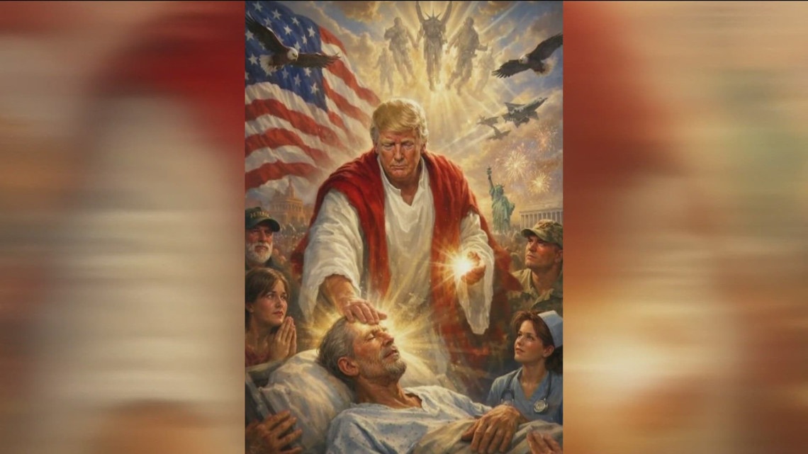 Local faith leaders react to Trump's deleted post of him depicting Jesus
