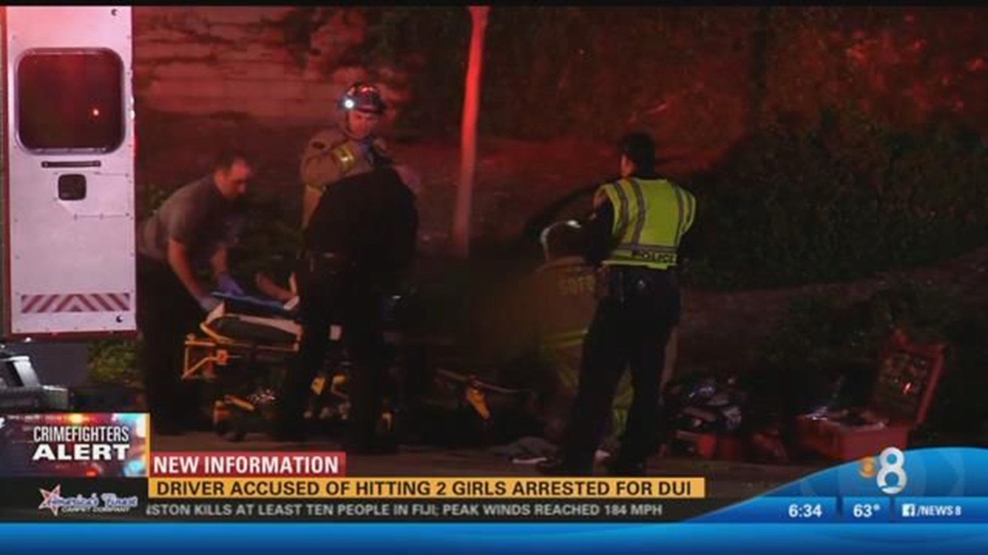 Driver accused of hitting two girls arrested for DUI | cbs8.com