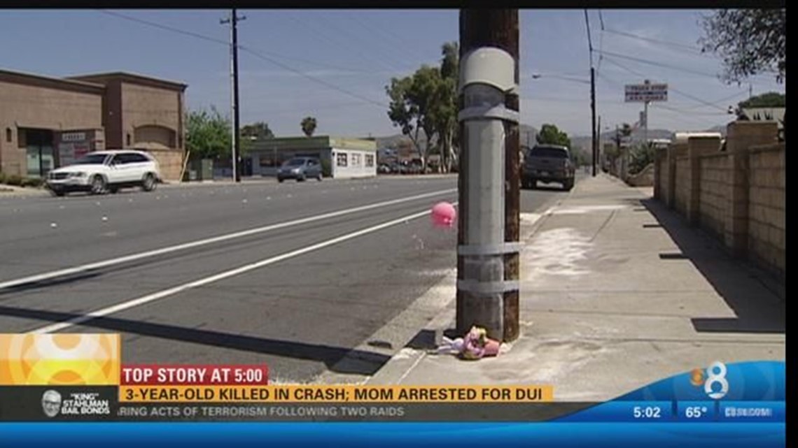 3-year-old girl killed in crash; mom arrested for DUI | cbs8.com