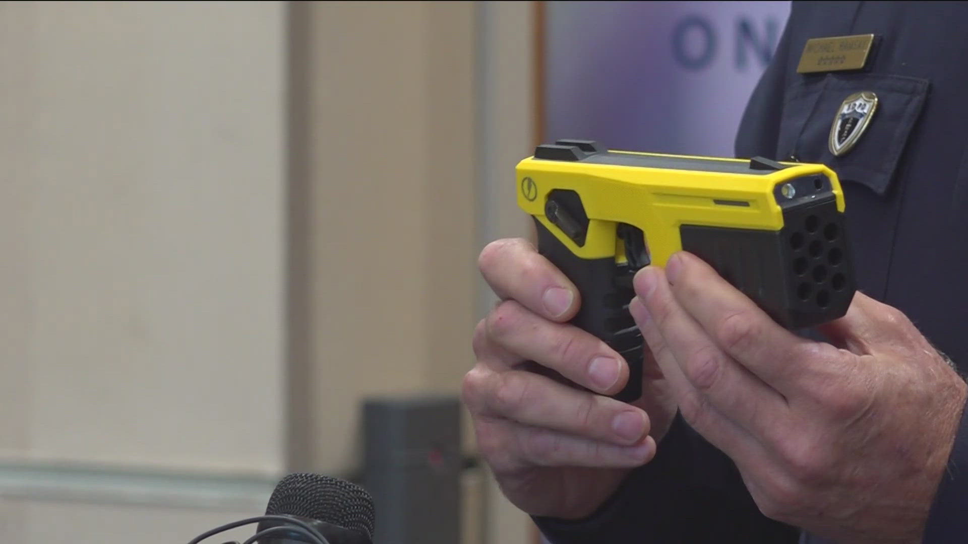 Replacement of old tasers will cost $10 million over five years.