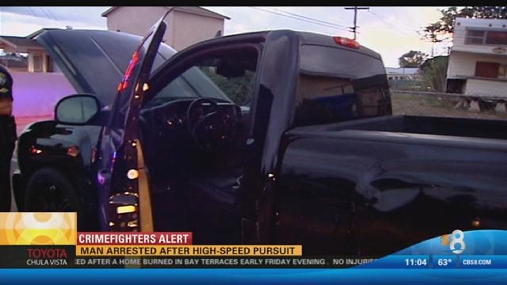 Man arrested after high-speed pursuit | cbs8.com