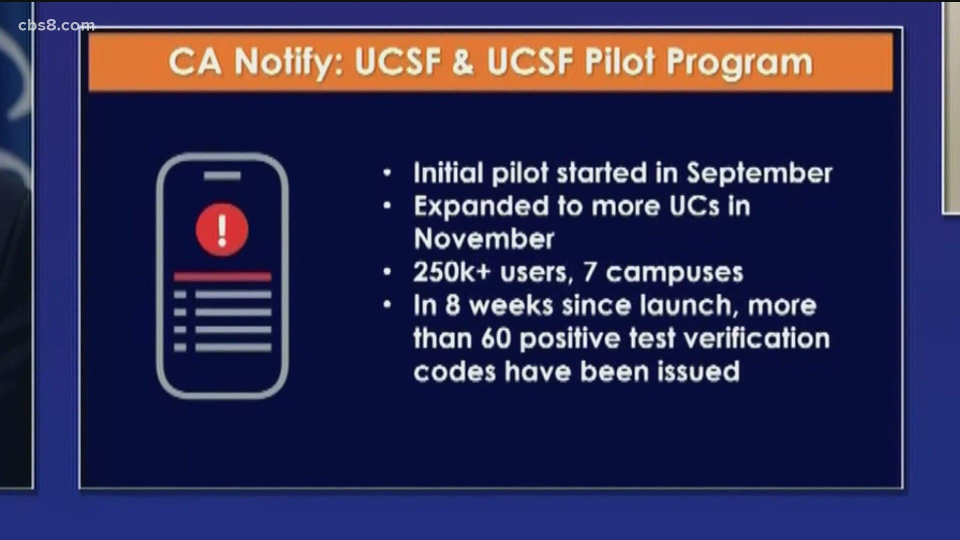 The “California Notify" app lets you know if you've come within six feet of someone with COVID-19. One San Diegan, who got the text alert, shares the process.