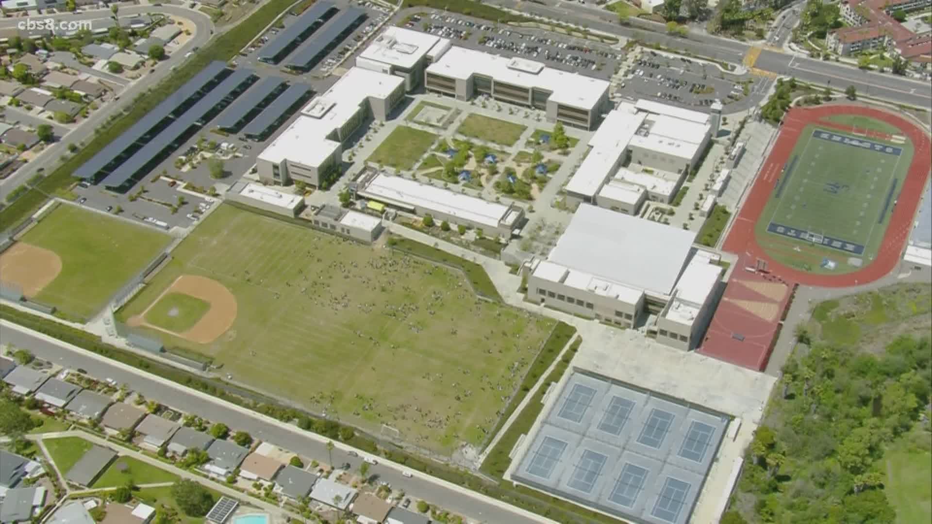 A bomb threat prompted an evacuation of students
and staff at San Marcos High School Tuesday afternoon.