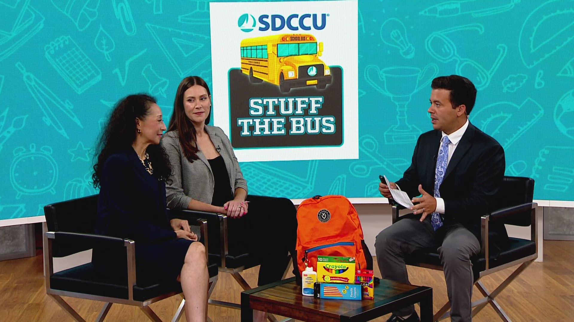 CBS 8 is proud to team up with SDCCU, Jersey Mike’s and the San Diego County Office of Education to “Stuff the Bus” and purchase much-needed school supplies.