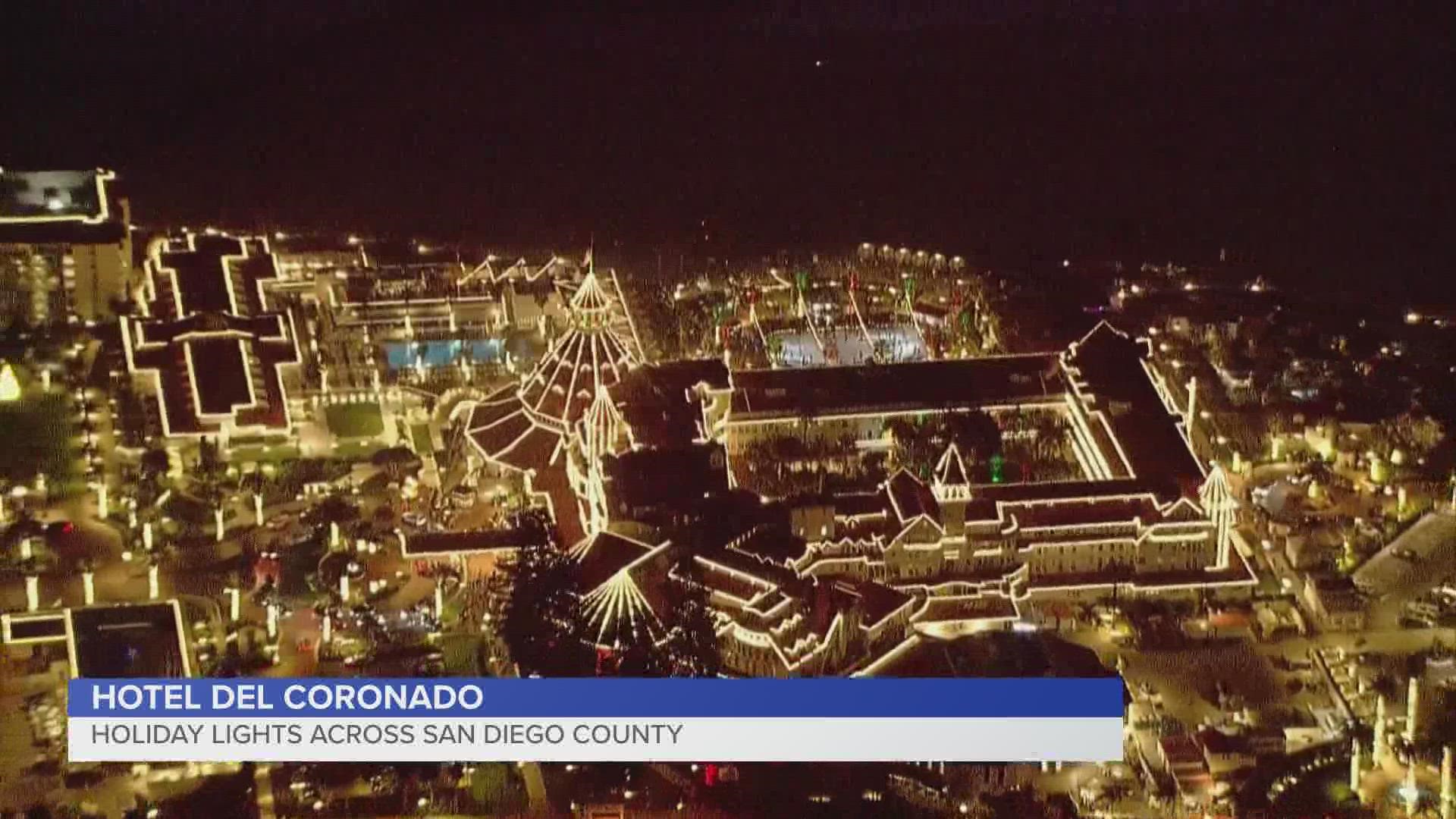 Chopper 8 captures the most magical holiday lights sparkling across San Diego County.