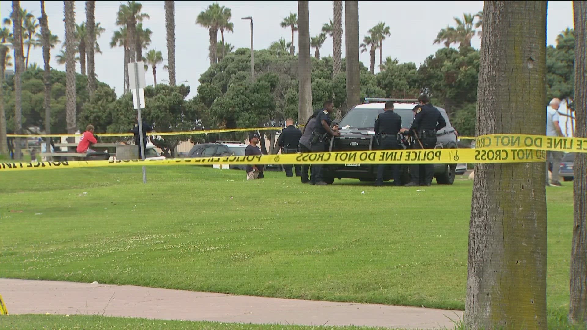 San Diego Police are investigating after a body was found at a park in Bonita Cove Park