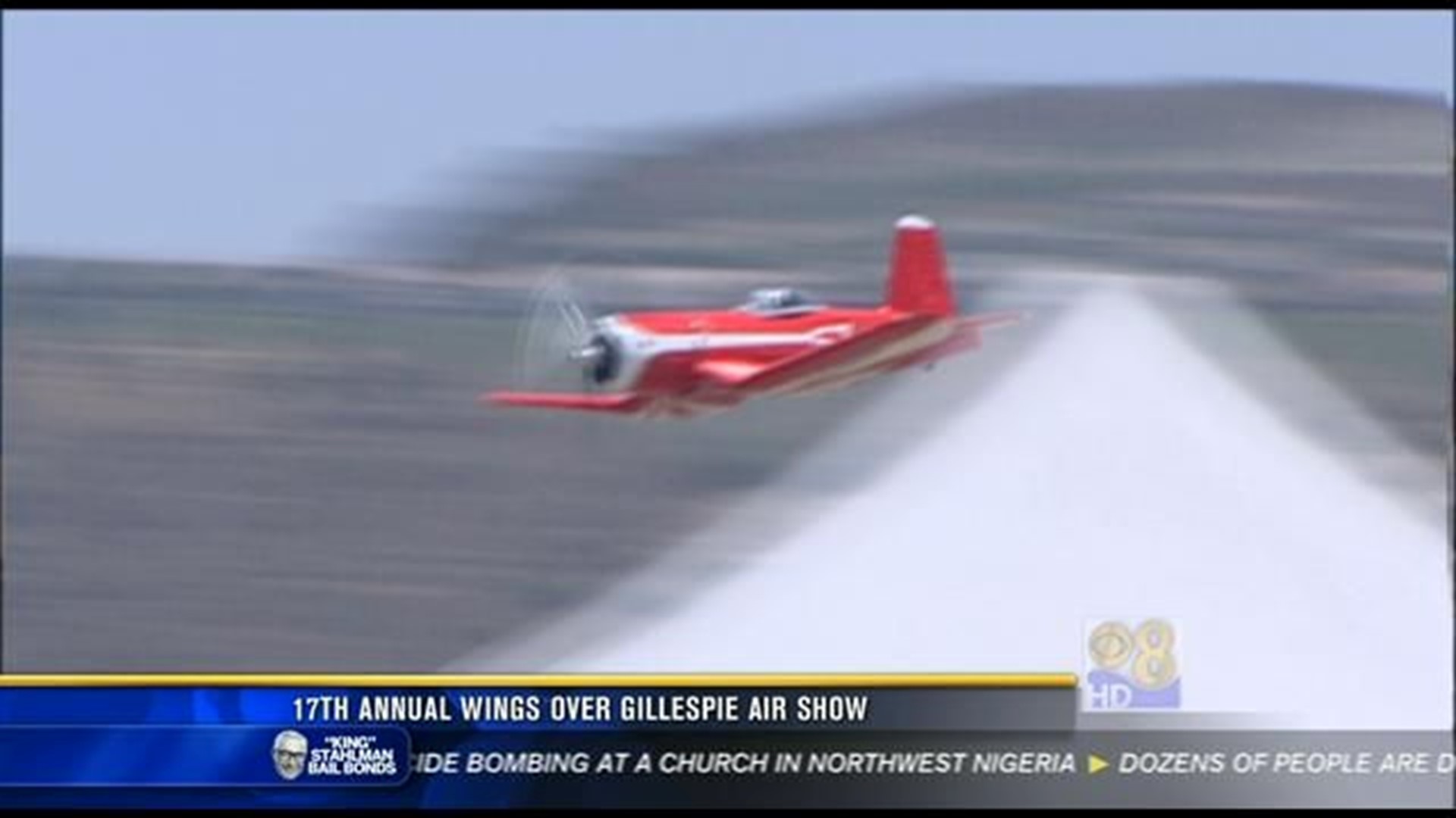 Wings over Gillespie Air Show features aerial stunts and a few scares