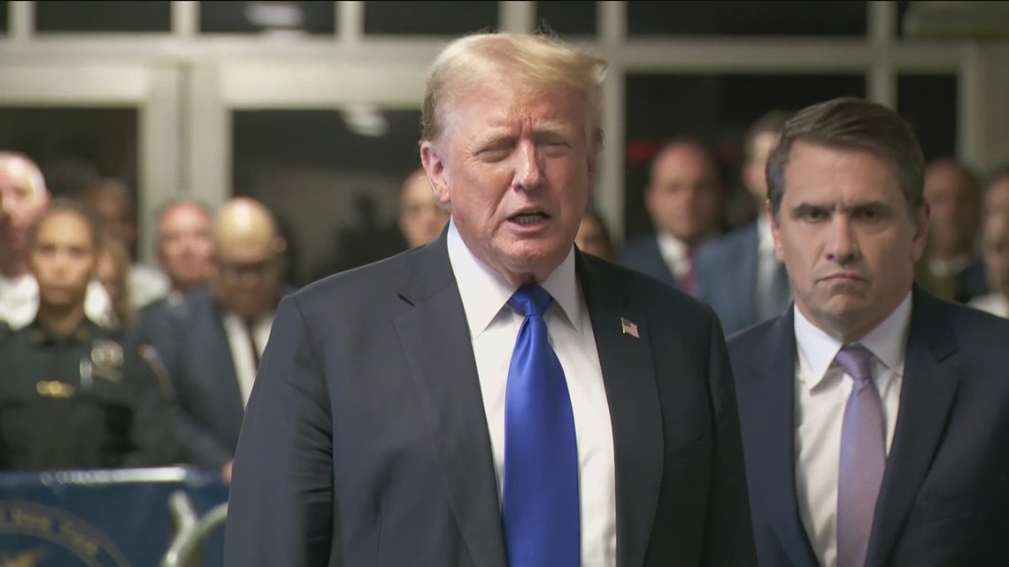 Trump asks to halt hush money case sentencing | cbs8.com