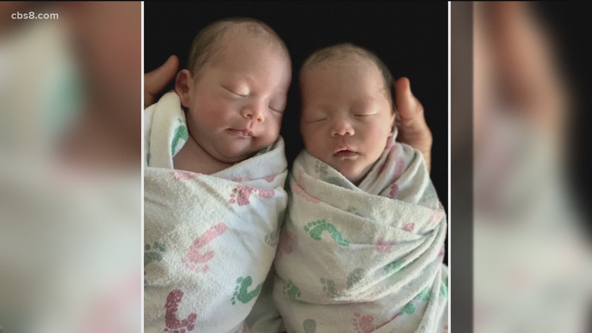 The girls were in the NICU at UCSD for several weeks, but are now healthy.