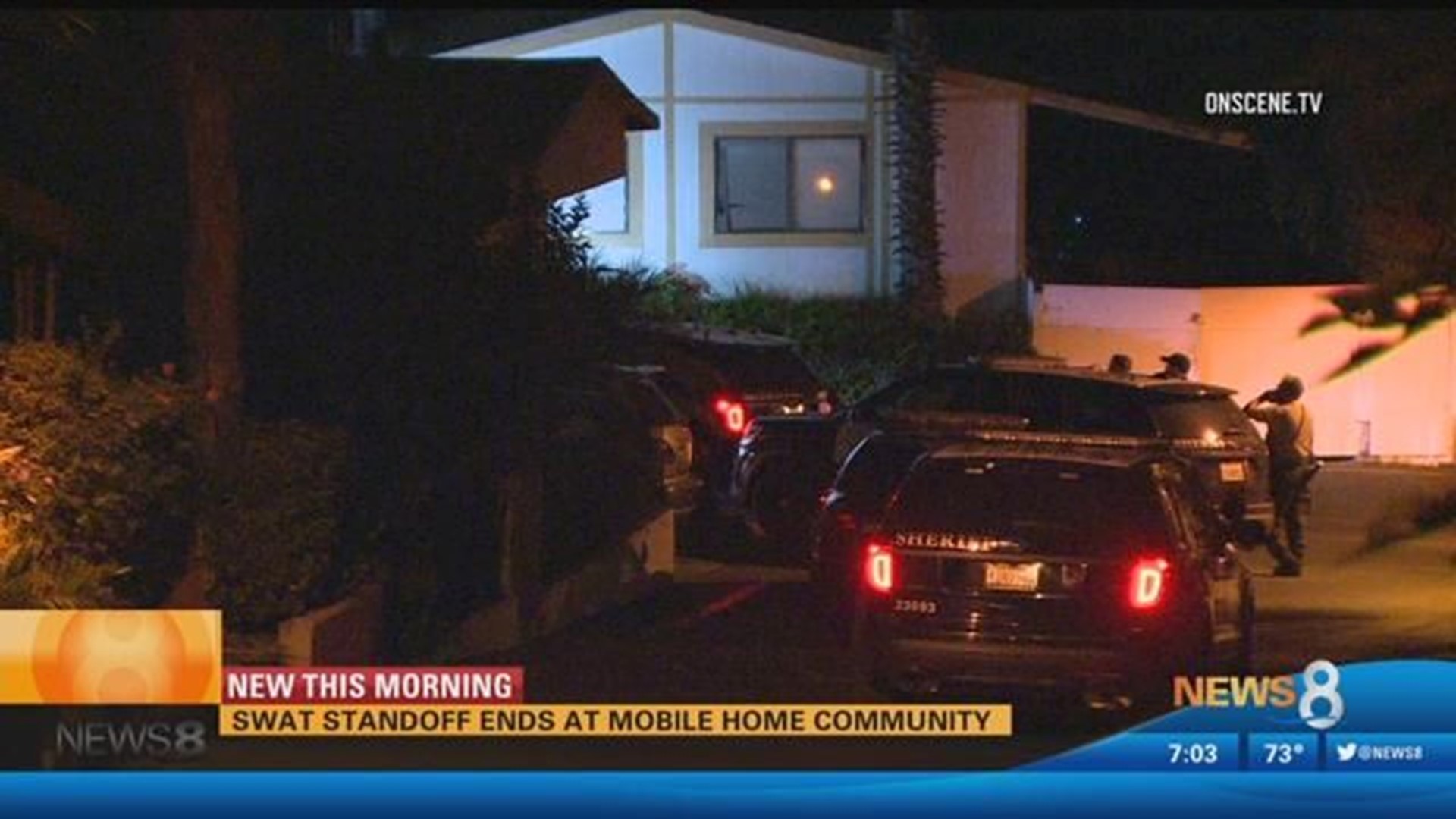 SWAT standoff ends at mobile home community in Fallbrook | cbs8.com