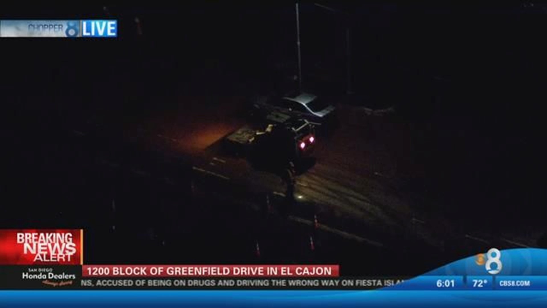 Water main break under repair in El Cajon