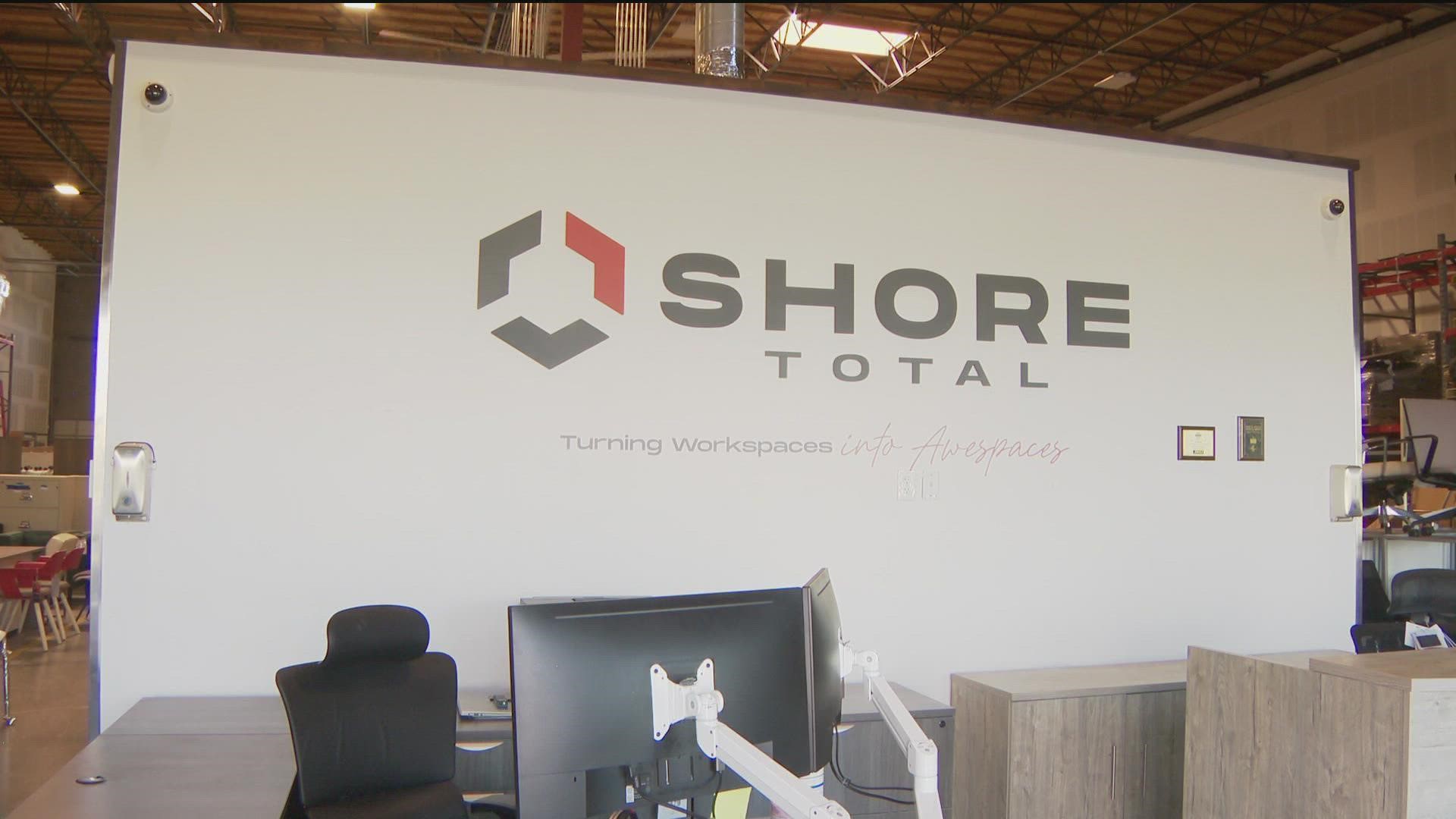 It's a family-owned company that sells office furniture. They have two locations -- in Scripps Ranch and Chula Vista.