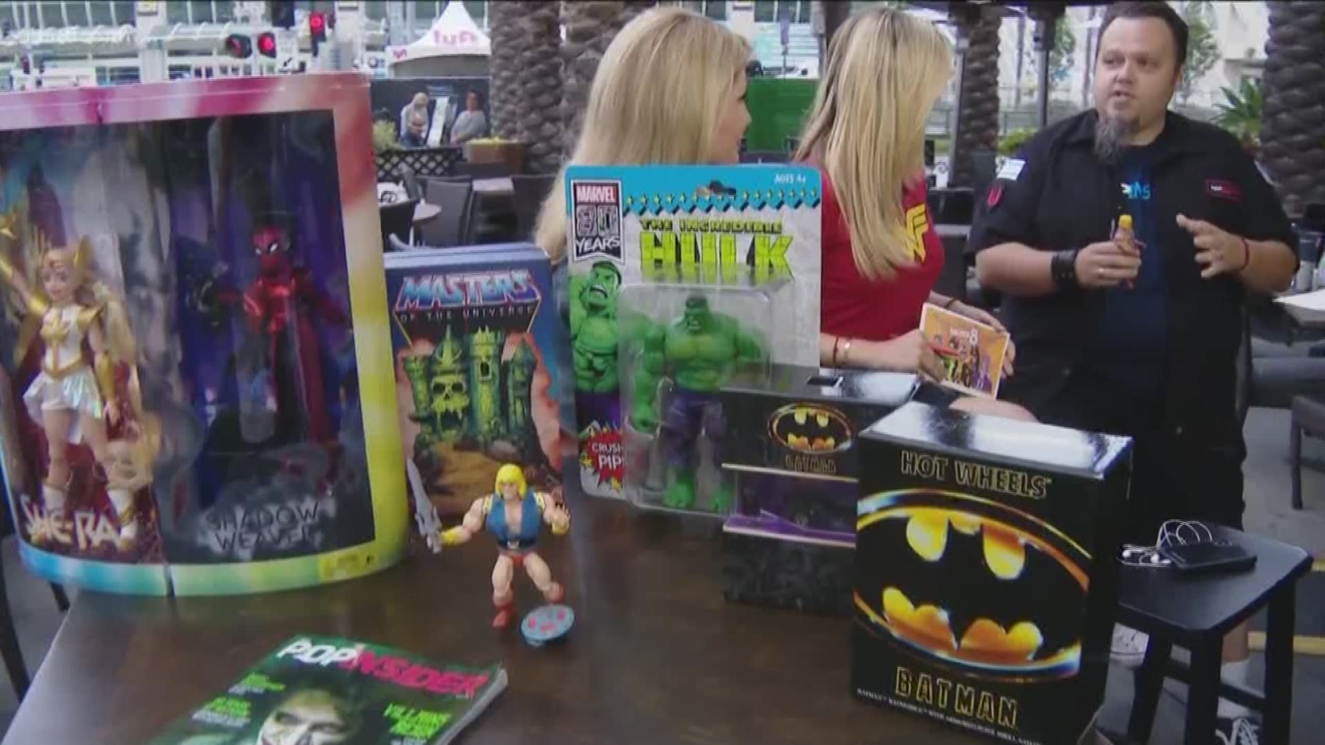 James Zahn, Senior Editor of The Pop Insider dished on the toys that are all the rage at this years Comic Con.